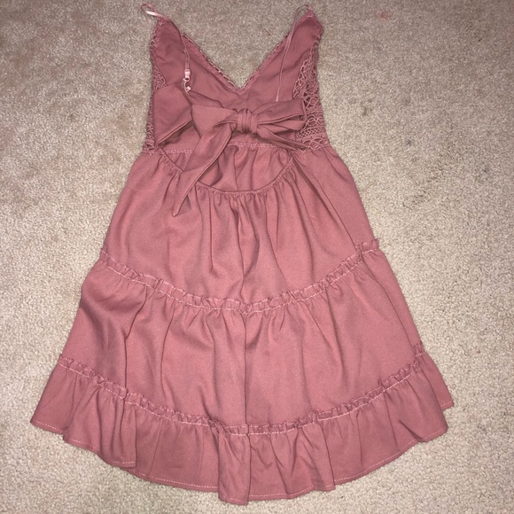 SOLD SHEIN Pink Crochet Dress💕 - Picture 3 of 4